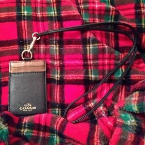 Coach Leather Lanyard